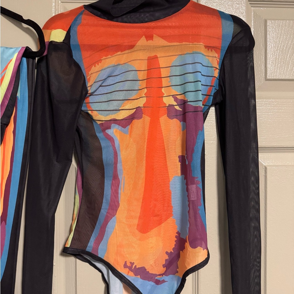 Colorful Abstract Women's Top